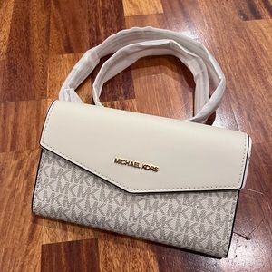 Michael Kors clutch with crossbody strap